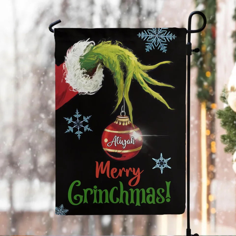 Merry Grinchmas - Personalized Garden Flag, Christmas Home Decor, Grinchmas Garden Flag , merry christmas flag, christmas decor, christmas decoration,valentines day decor, valentines decor    ,Garden decor, house flag, flag, custom garden flag, custom flag, garden sign, garden gifts, garden,valentines day, valentines, valentines day gift, happy valentines day,Garden decor, house flag, flag, custom garden flag, custom flag, garden sign, garden gifts, garden