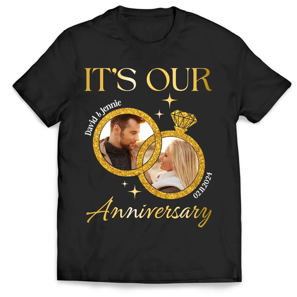 It&#39;s Our Anniversary - Personalized T-Shirt, Couple Shirt, Couple Anniversary Shirt - TS490TL