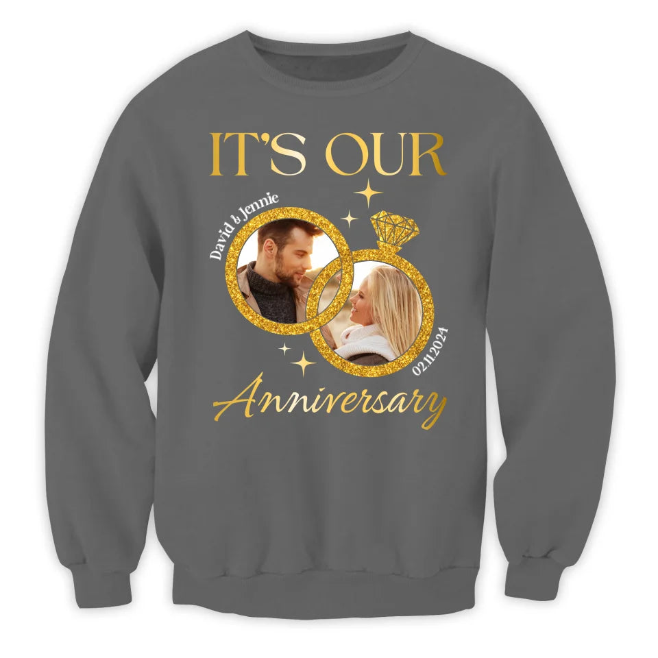 It's Our Anniversary - Personalized T-Shirt, Couple Shirt, Couple Anniversary Shirt - TS490TL