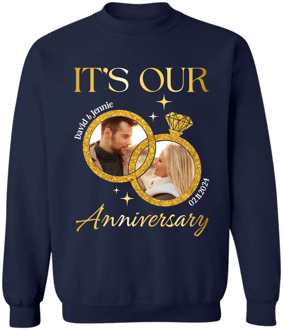 It's Our Anniversary - Personalized T-Shirt, Couple Shirt, Couple Anniversary Shirt - TS490TL