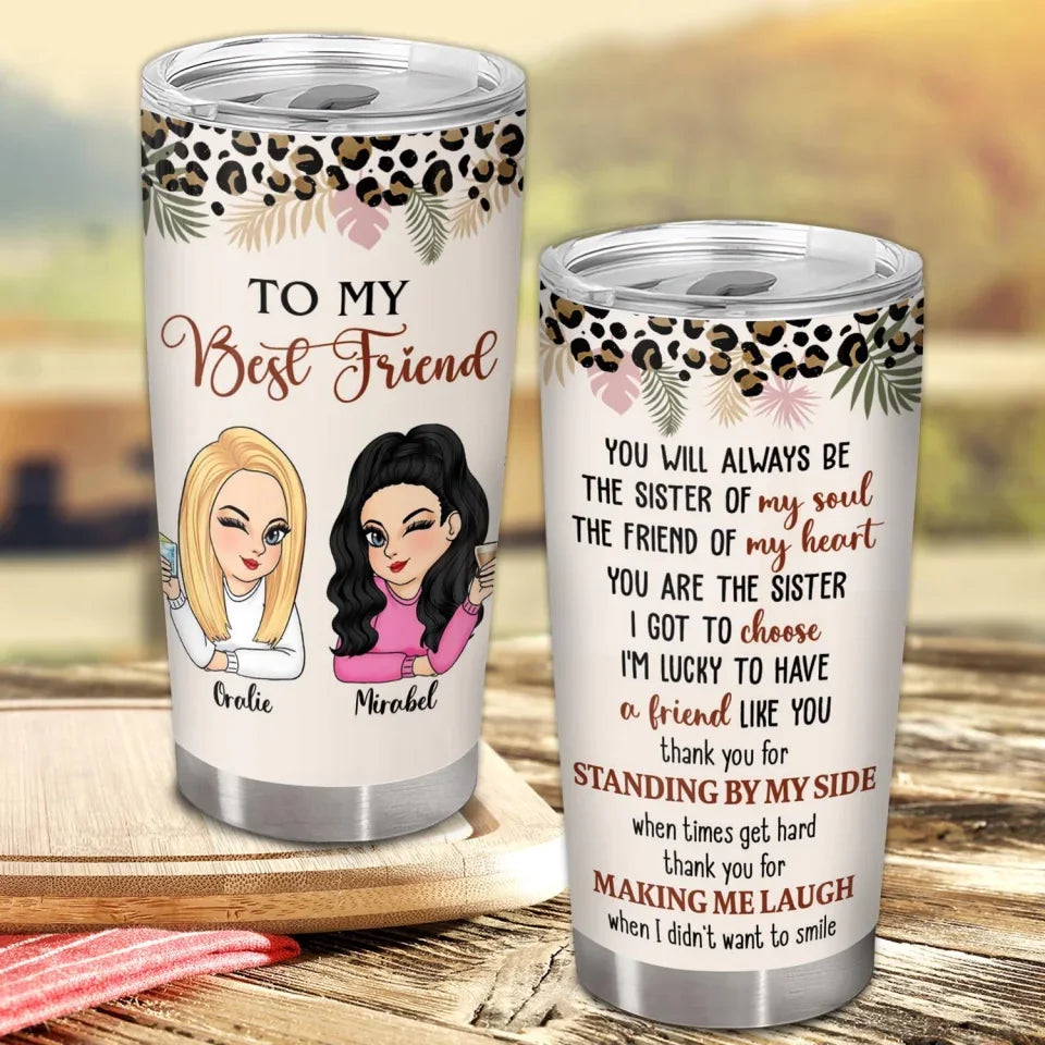 You Are My Soul Sister - Personalized Tumbler, Gift for Best Friend, Bestie Gift - TL458YV