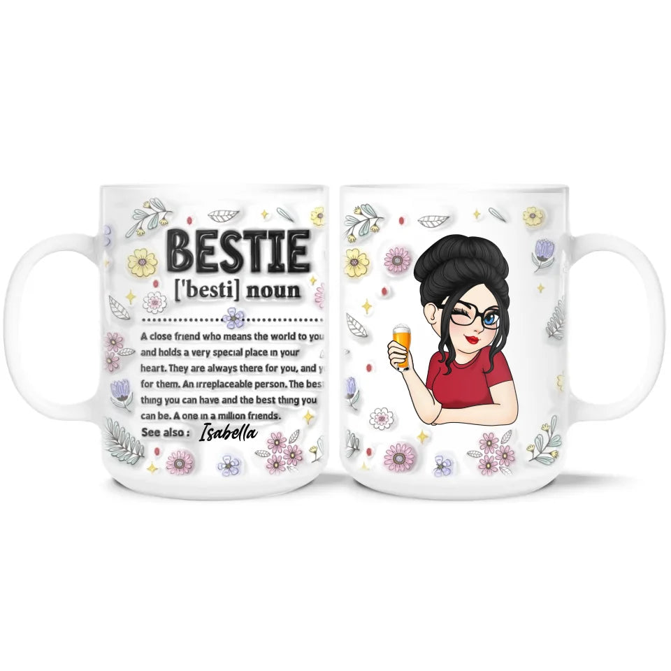 Bestie Definition - Personalized Mug, Funny Gift for Bestie, Best Friend Gift, Sister Mug - M456YV