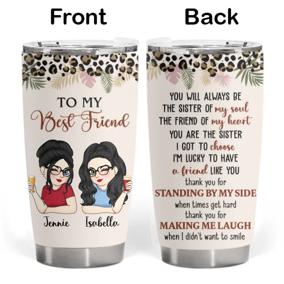 You Are My Soul Sister - Personalized Tumbler, Gift for Best Friend, Bestie Gift - TL458YV