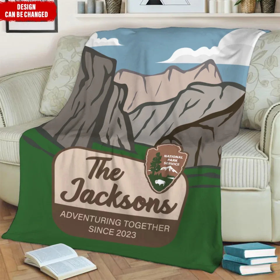 Welcome To Our Adventure - Personalized Blanket, Adventure Couple Anniversary Gift - BL506TL