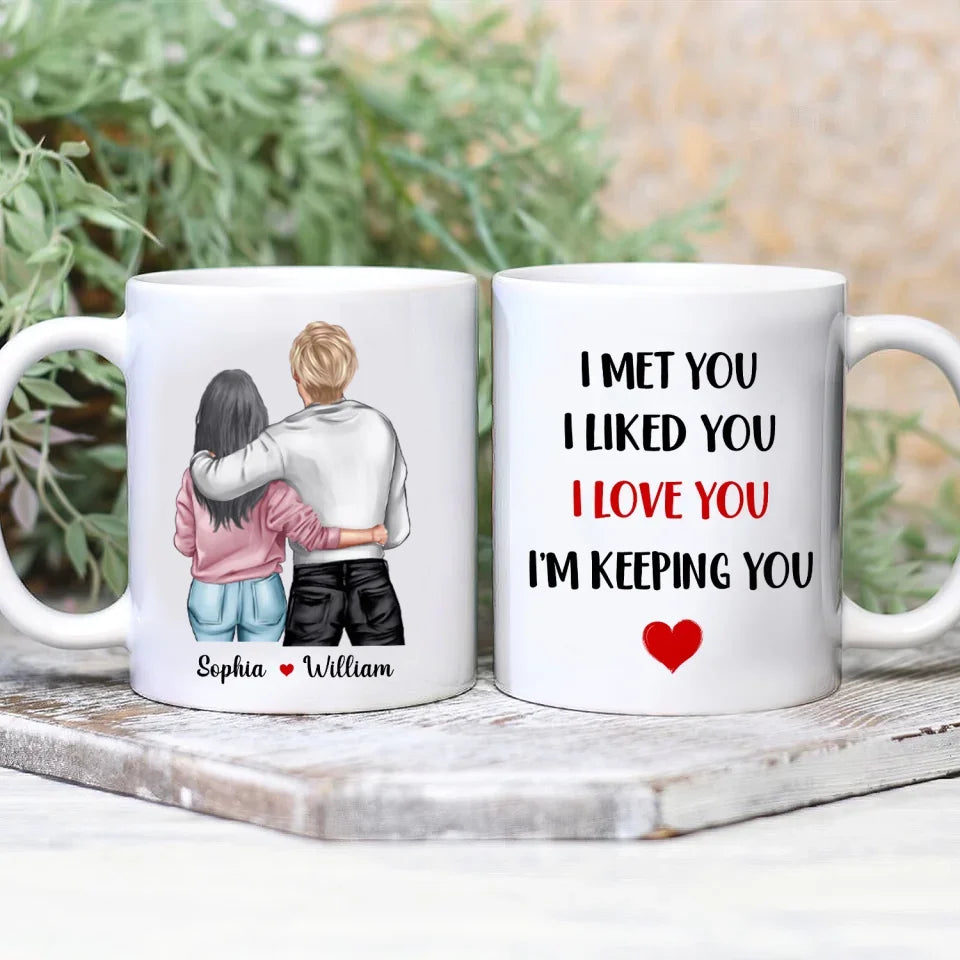 I Met You I Like You - Personalized Mug, Couple Coffee Mug Gifts For Him For Her , valentines mug, valentine mug, valentines day mug, funny valentines mug,Funny coffee mug, mug, tea mug, beer mug, personalized mug, personalized mugs, custom coffee mug,valentines day, valentines, valentines day gift, happy valentines day