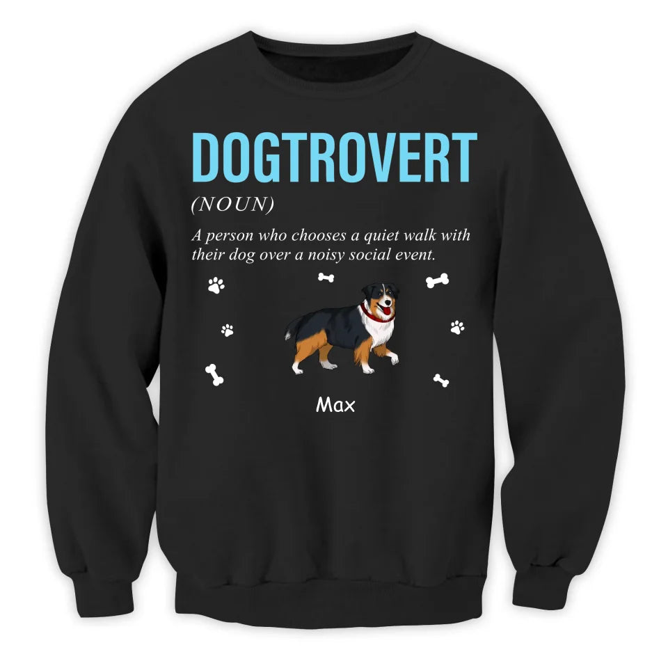 DogTrovert - Personalized T-Shirt, Gift For Dog Lovers  - TS652AN