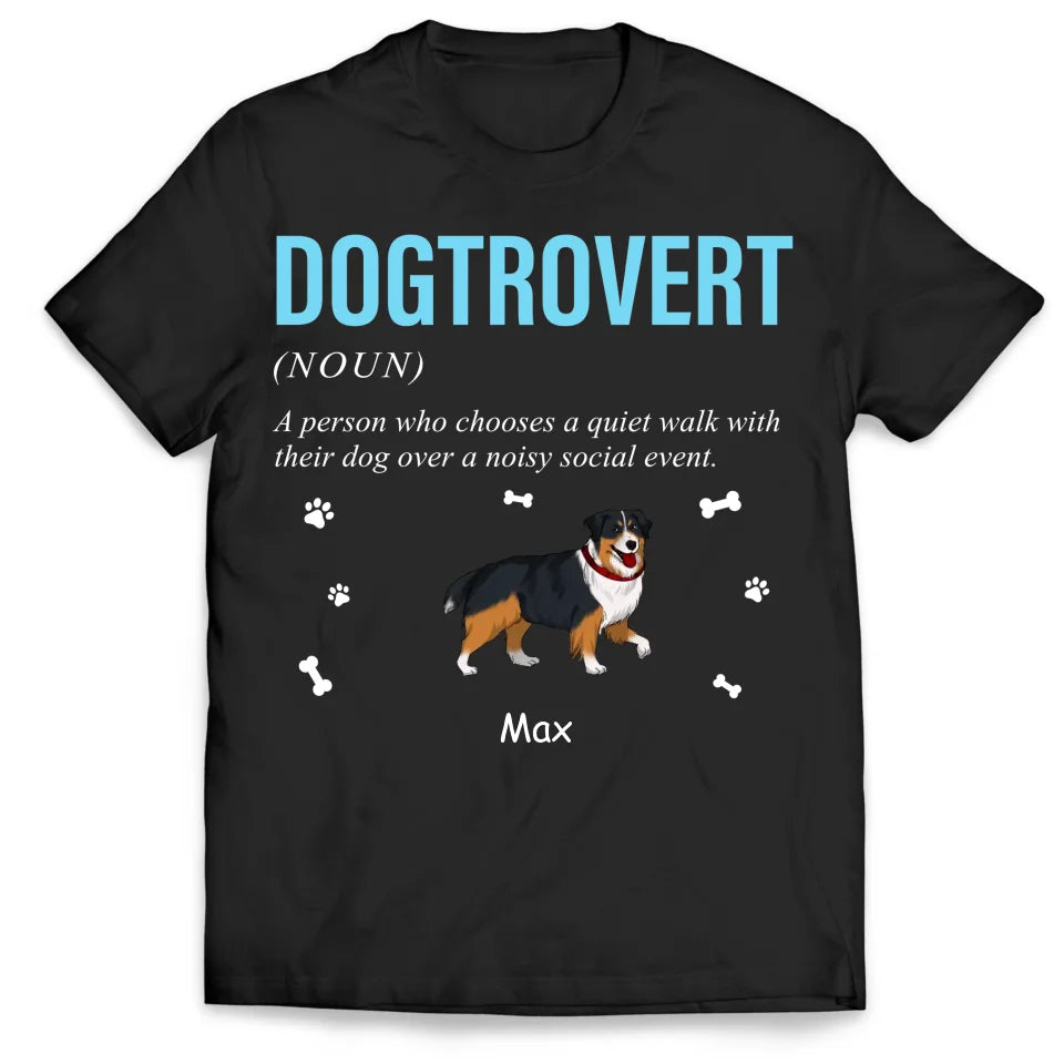 DogTrovert - Personalized T-Shirt, Gift For Dog Lovers  - TS652AN