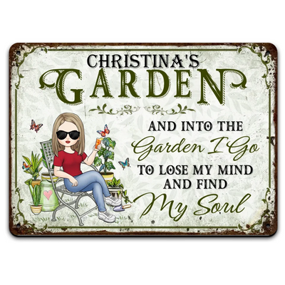 Garden Animal Floral - Personalized Metal Signs, Gift For Gardener - MTS530TL