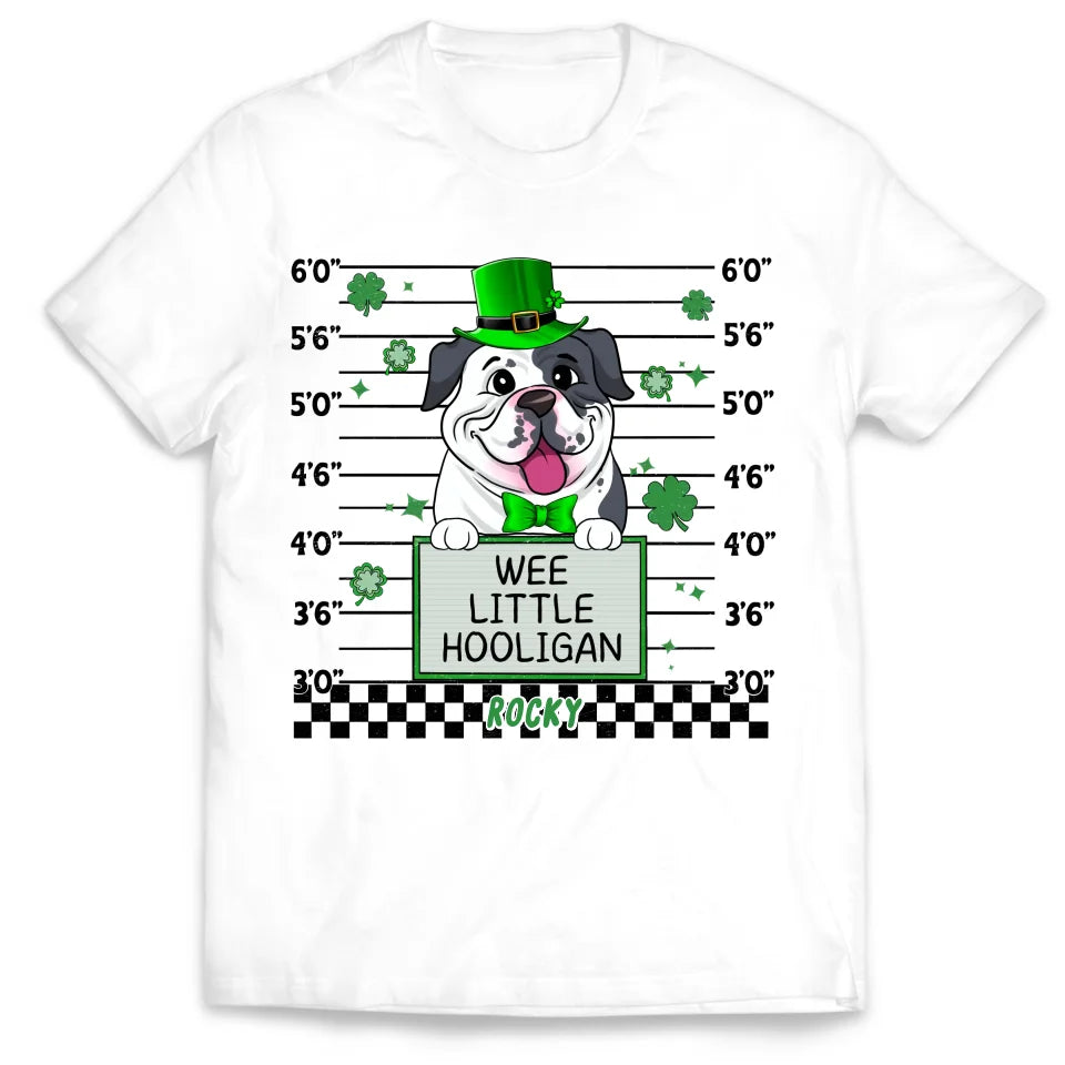 Wee Little Hooligan - Personalized T-Shirt, Gift For Dog Lover - TS541TL