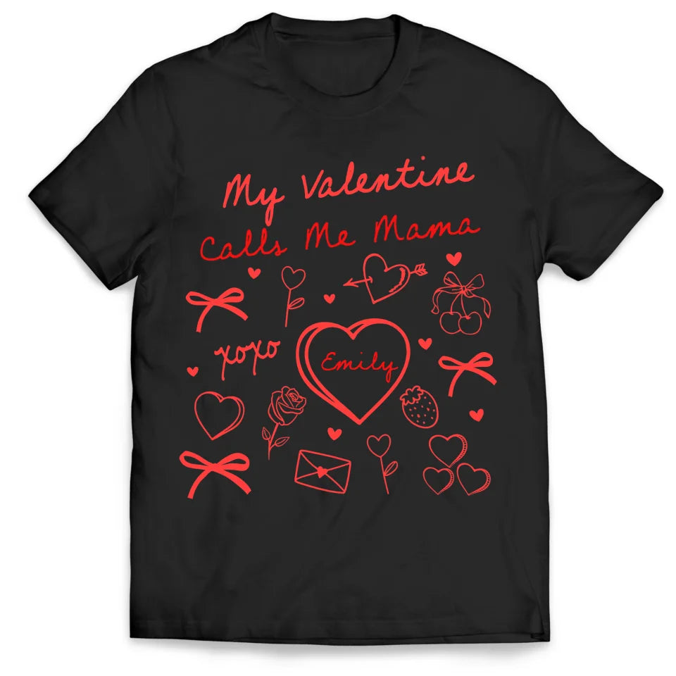 Valentines Day Mama - Personalized T-Shirt, Gift For Family, Mama, Grandma, Love Gift - TS699AN