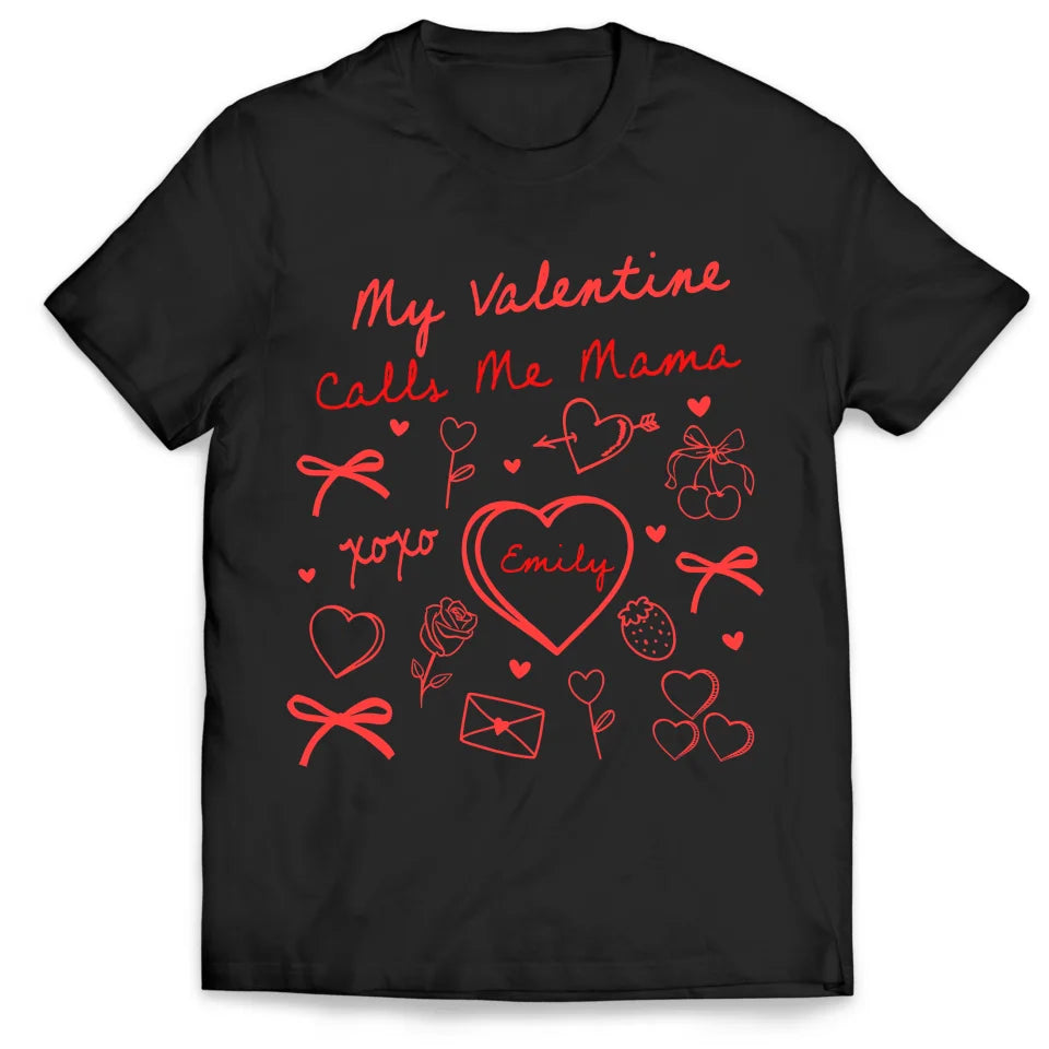 Valentines Day Mama - Personalized T-Shirt, Gift For Family, Mama, Grandma, Love Gift - TS699AN