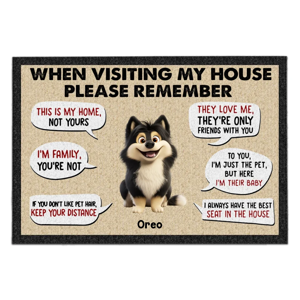 I Always Have The Best Seat In The House - Personalized Doormat, Gift For Dog Lover  - DM553TL