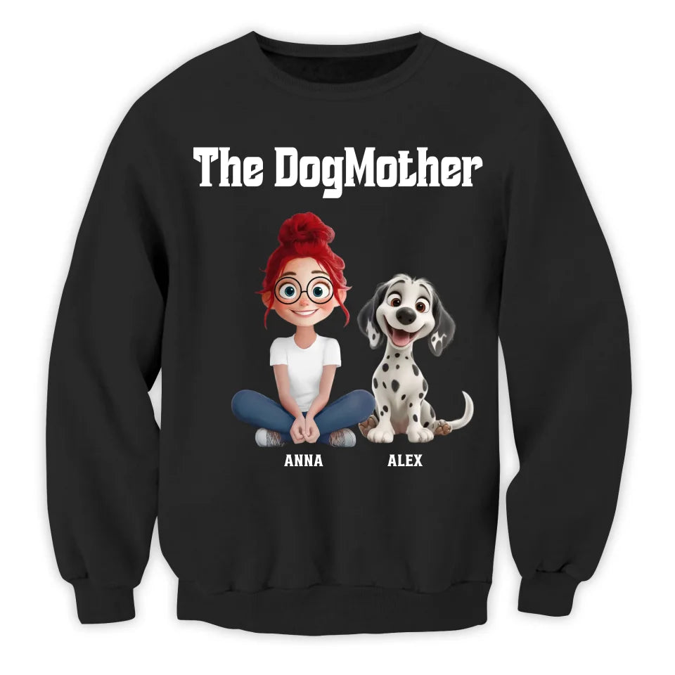 Mom And Dog The DogMother - Personalized T-Shirt, Gift For Dog Lovers - 125TS18AN