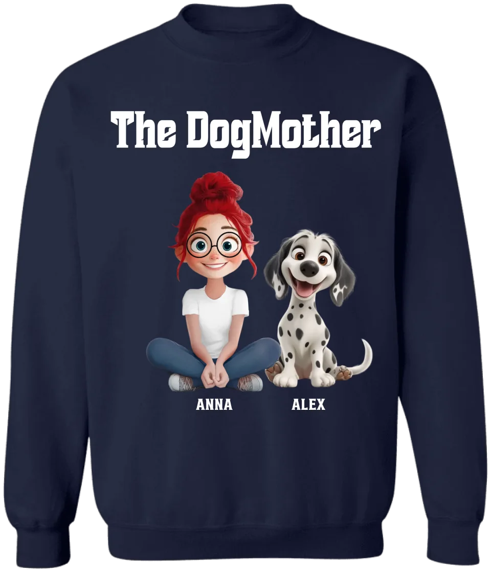 Mom And Dog The DogMother - Personalized T-Shirt, Gift For Dog Lovers - 125TS18AN