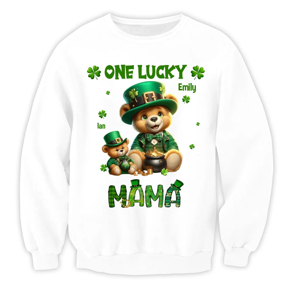 One Lucky Grandma - Personalized T-Shirt, Gift For Grandma, Gift For Mom