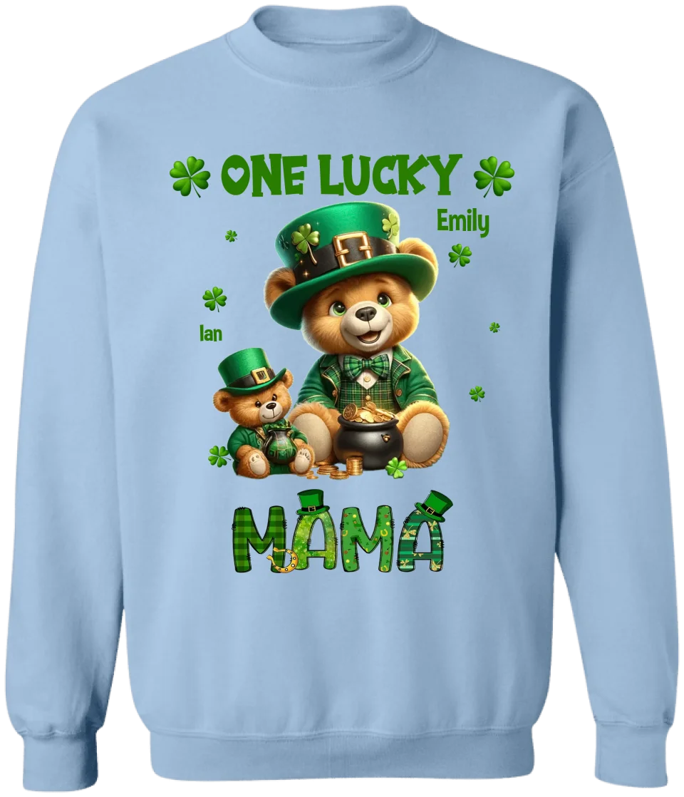 One Lucky Grandma - Personalized T-Shirt, Gift For Grandma, Gift For Mom