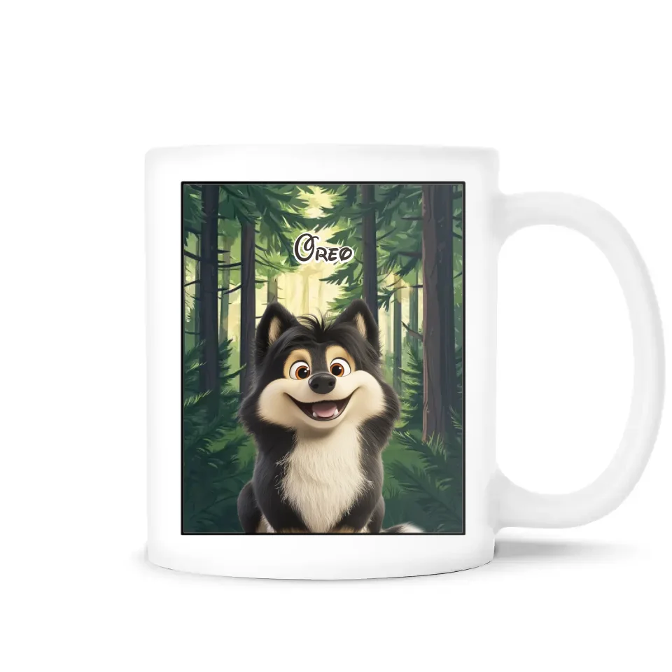 Custom Pet Mug Cartoon Style - Personalized Mug, Unique Gift For Pet Lover