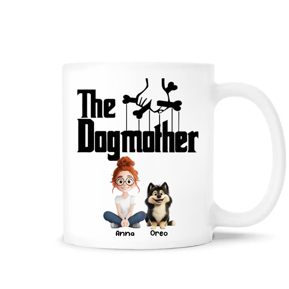 The Dog Mother - Personalized Mug, Funny Gift for Dog Mom, Dog Mama Coffee Cup, Dog Lover Gift