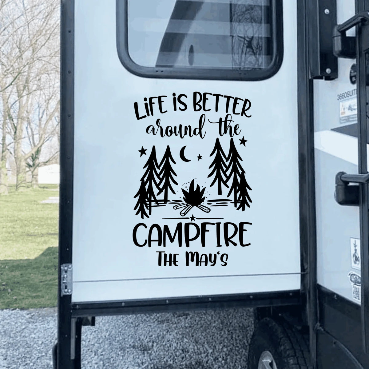 Life Is Better Around Campfire Decal