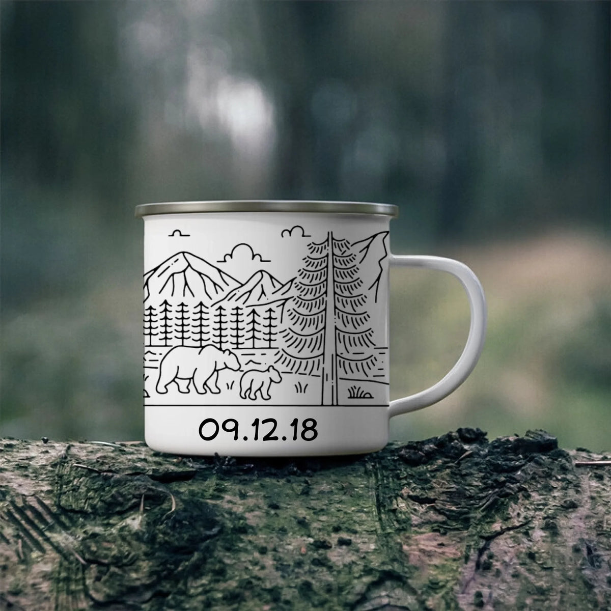 Personalized Camp Mug, Couples Coffee Gift