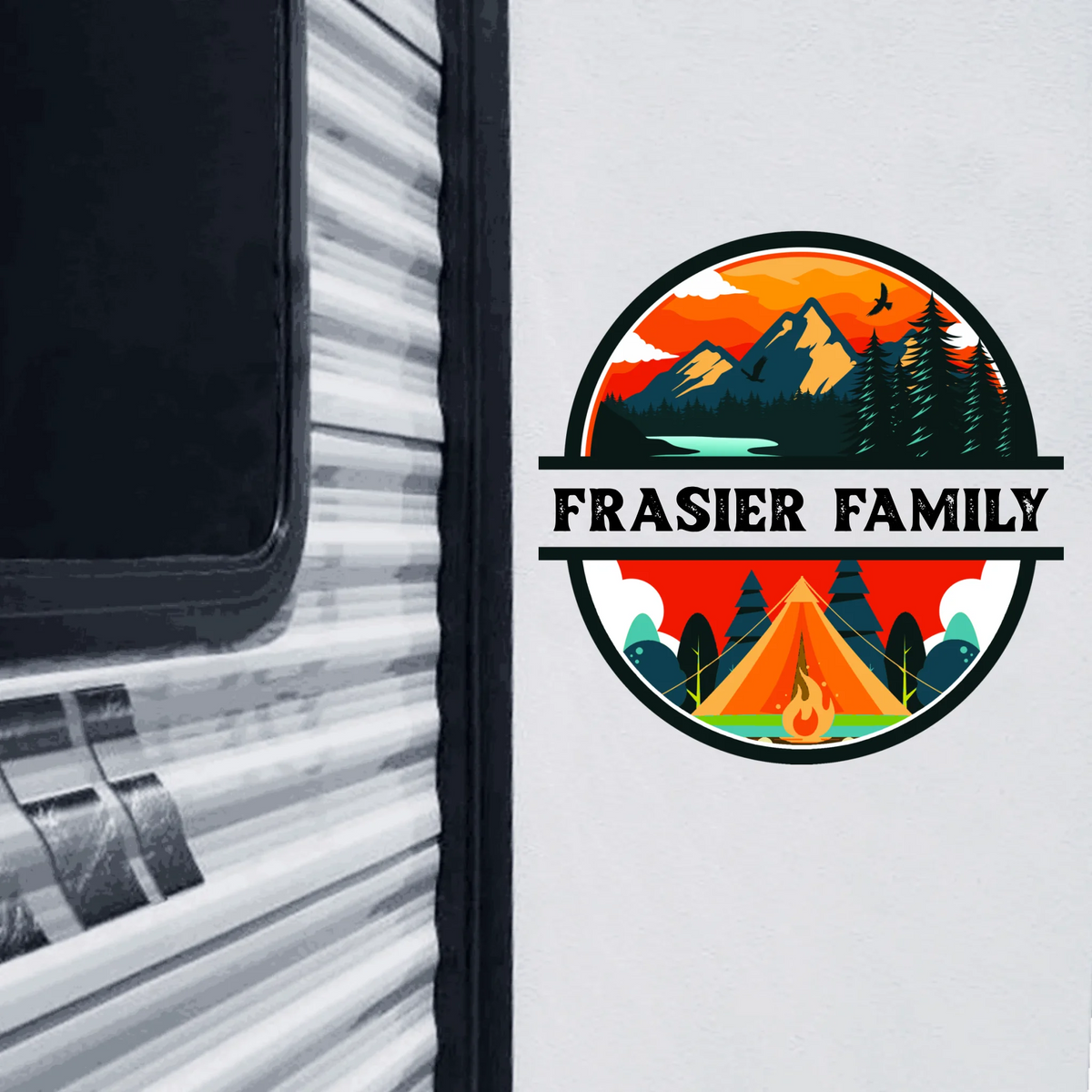 Personalized Camping Decal For RV