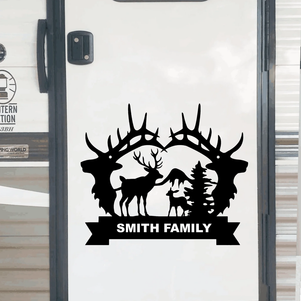Personalized Camping Decal, Camping Sticker