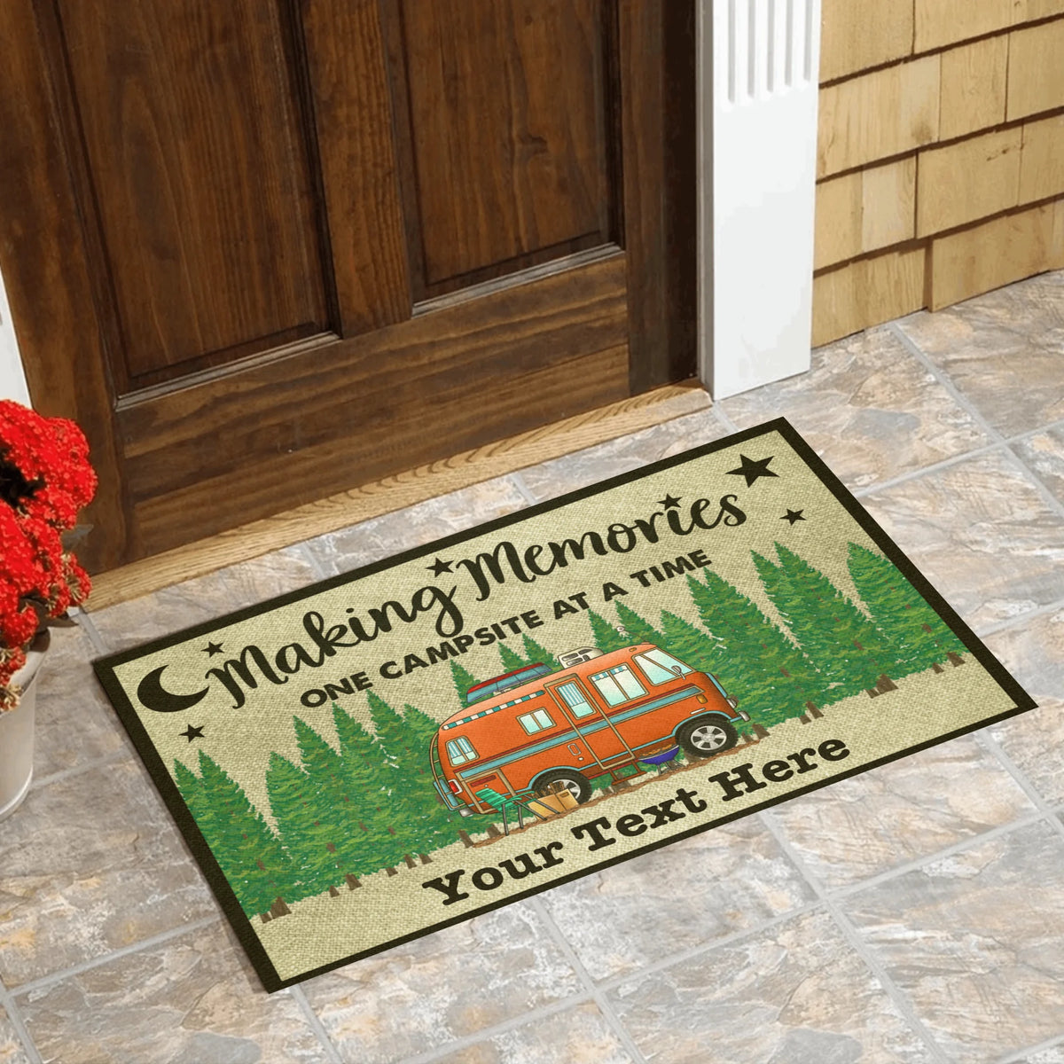 Making Memories One Campsite At A Time - Personalized Doormat