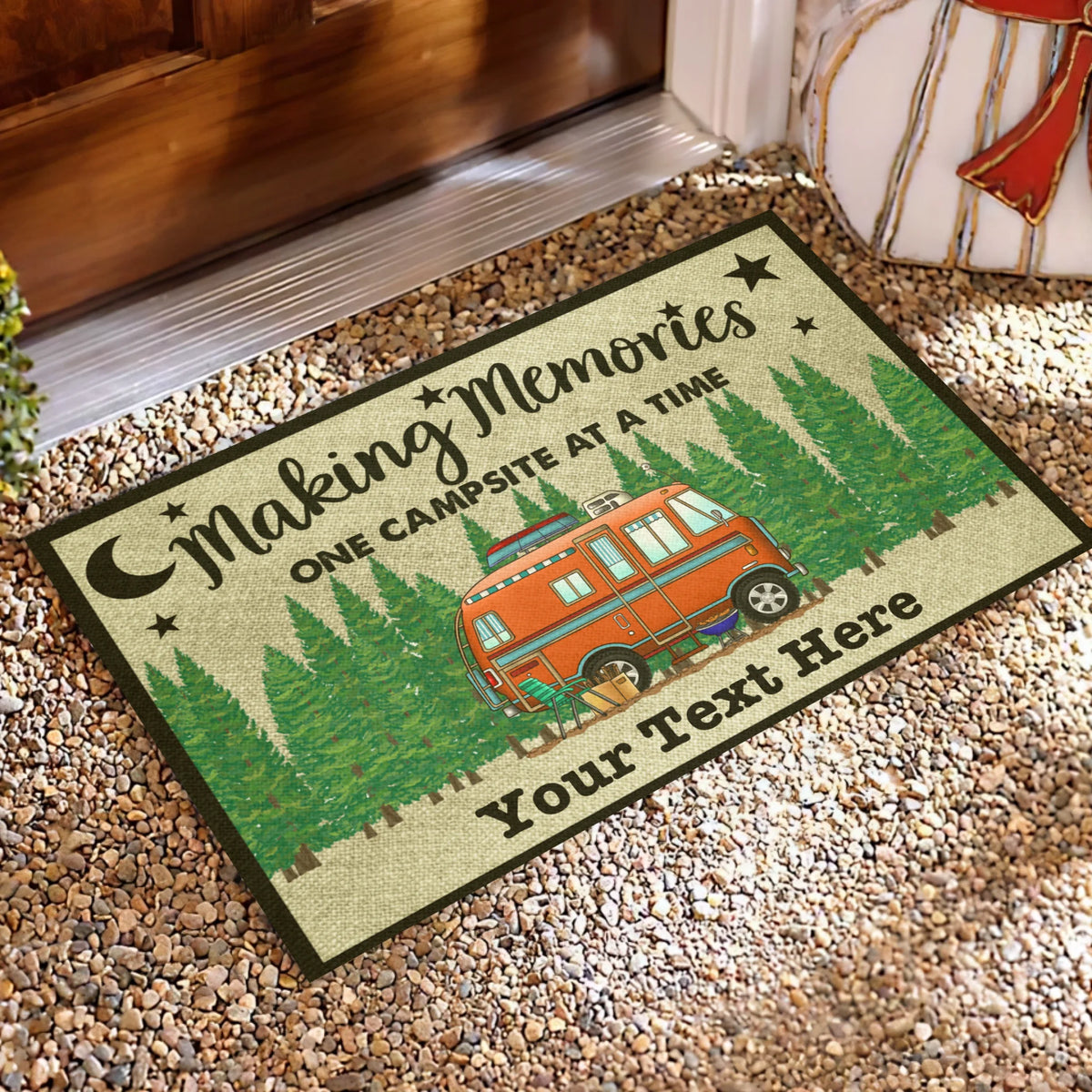 Making Memories One Campsite At A Time - Personalized Doormat