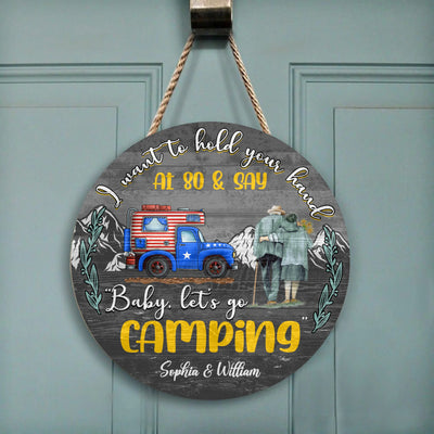 I Want To Hold Your Hand - Wooden Door Sign