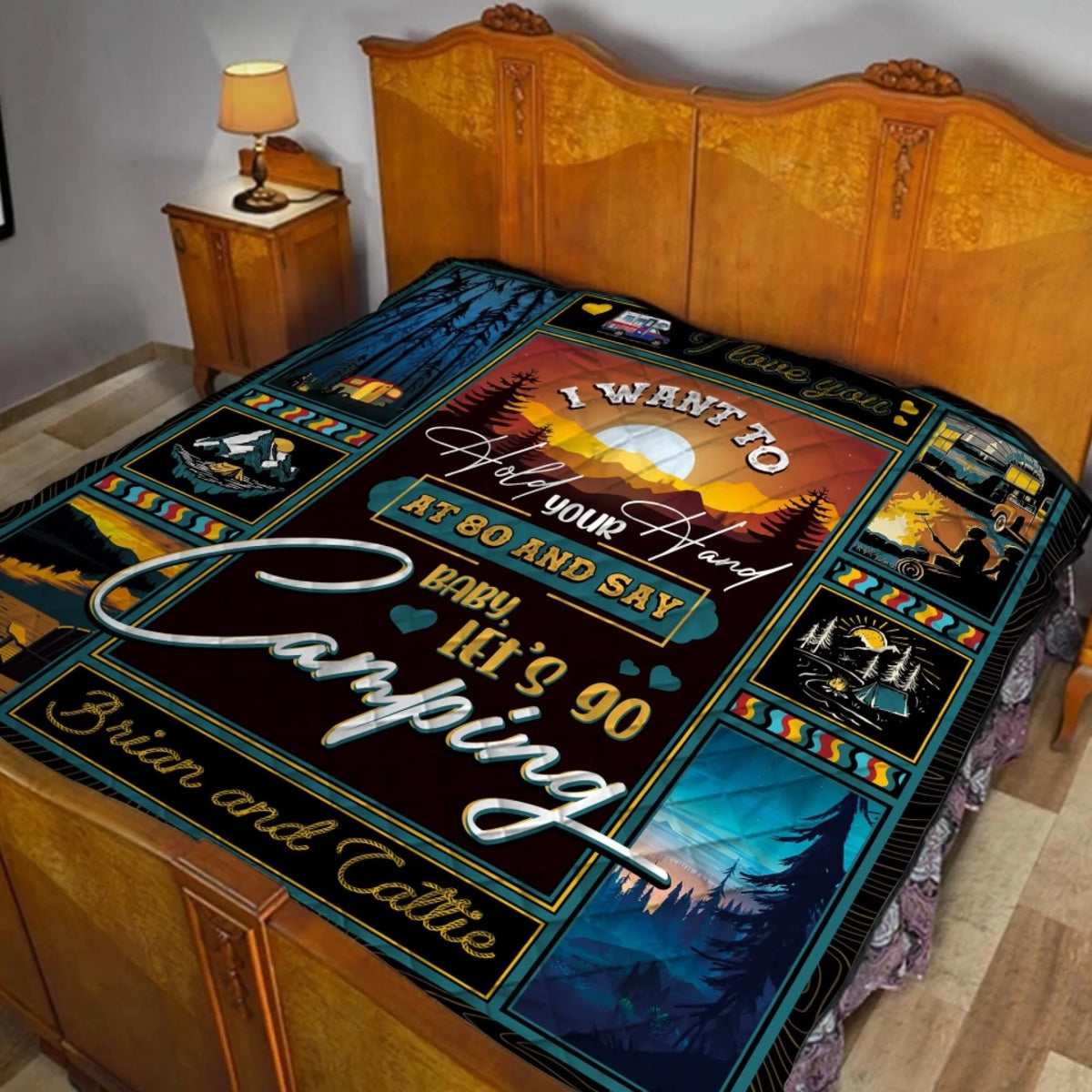 I Want To Hold Your Hand - Personalized Quilt