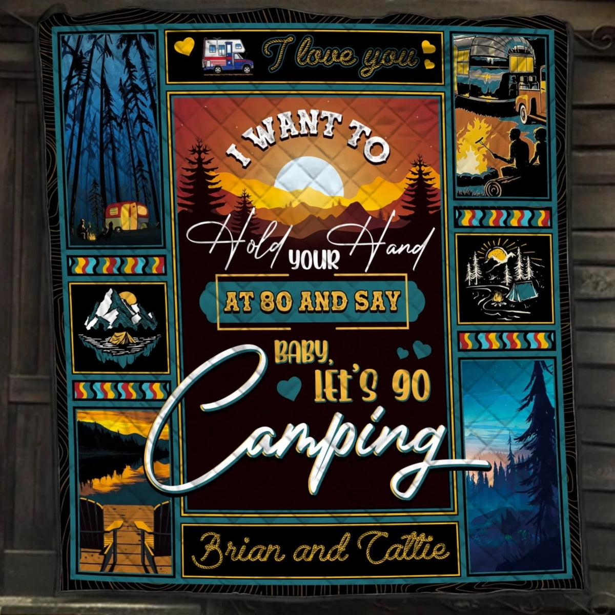 I Want To Hold Your Hand - Personalized Quilt