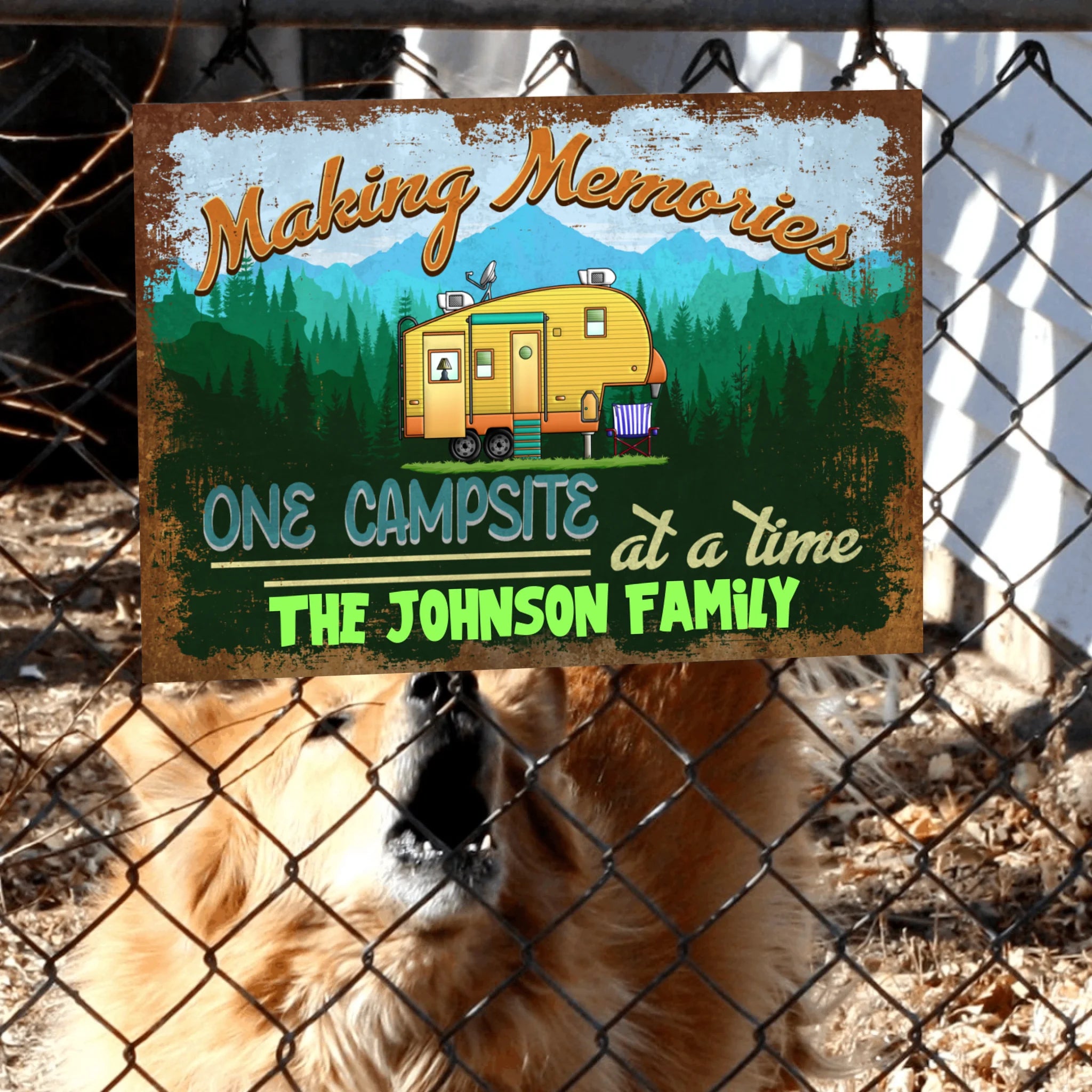 Making Memories One Campsite At A Time - Metal Sign