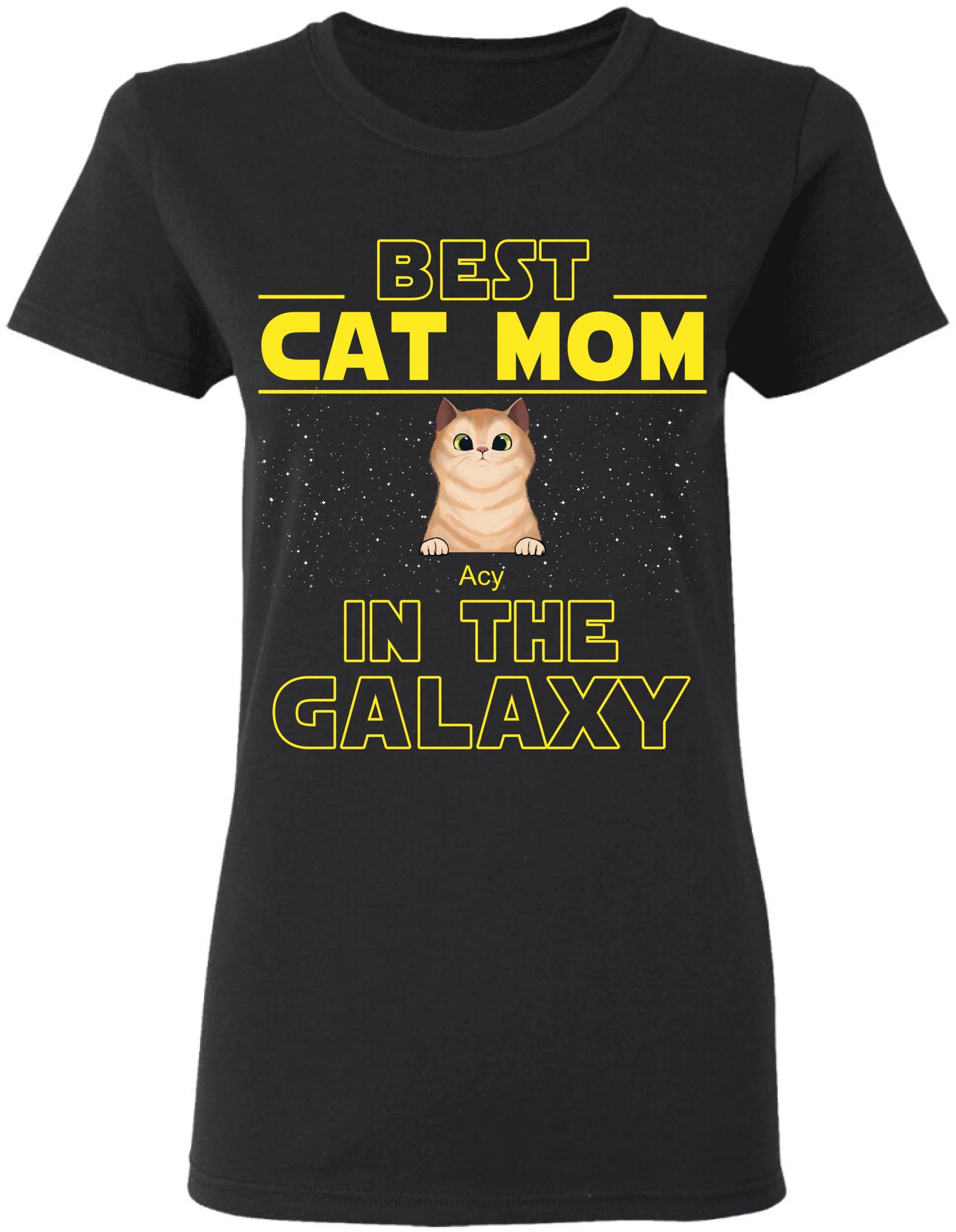 Best Cat Mom In The Galaxy - Ladies T-shirt