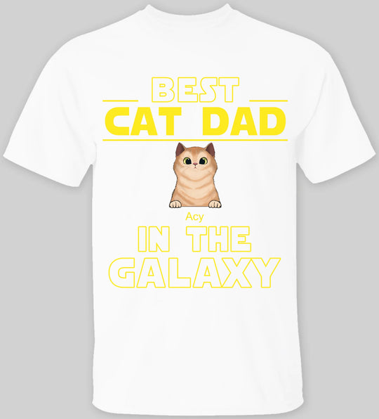 Best Cat Dad In The Galaxy - T-shirt