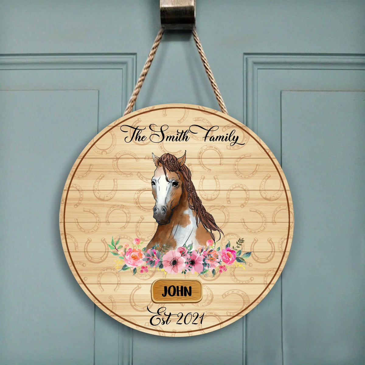 Horse Name Sign, Personalized Door Sign