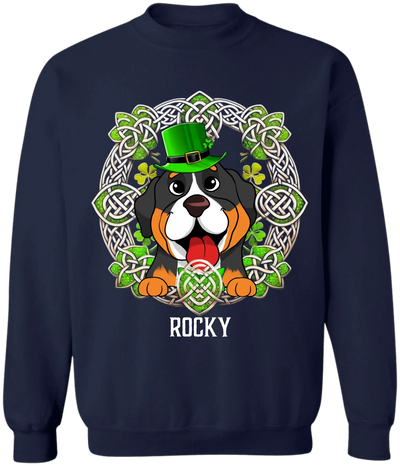 St. Patrick's Dog - Personalized T-Shirt, Gift For Dog Lovers, Happy St. Patrick's Day