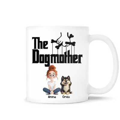The Dog Mother - Personalized Mug, Funny Gift for Dog Mom, Dog Mama Coffee Cup, Dog Lover Gift