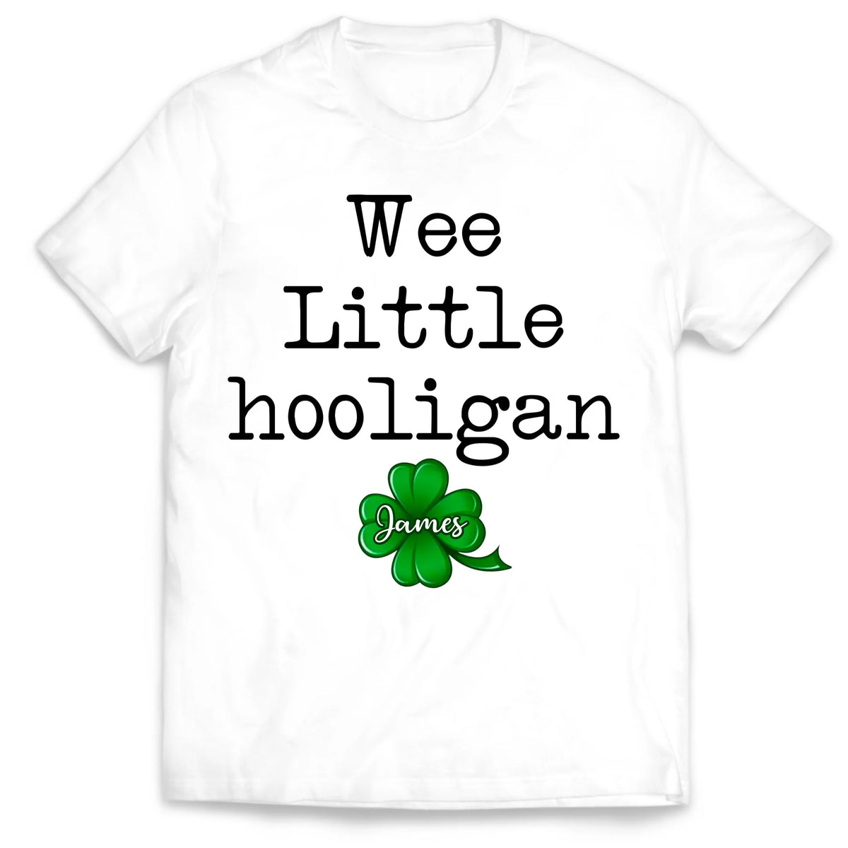 Wee Little Hooligan - Personalized T-Shirt, St. Patrick's Day Gift For Kids