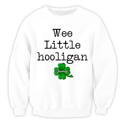 Wee Little Hooligan - Personalized T-Shirt, St. Patrick's Day Gift For Kids