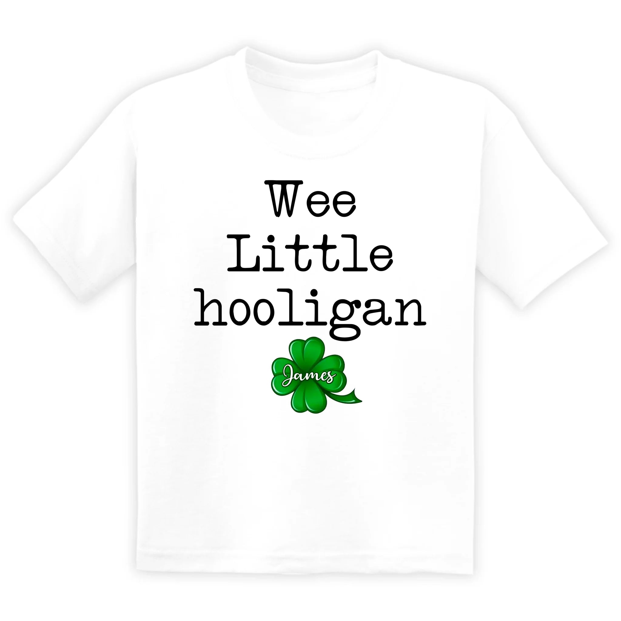 Wee Little Hooligan - Personalized T-Shirt, St. Patrick's Day Gift For Kids