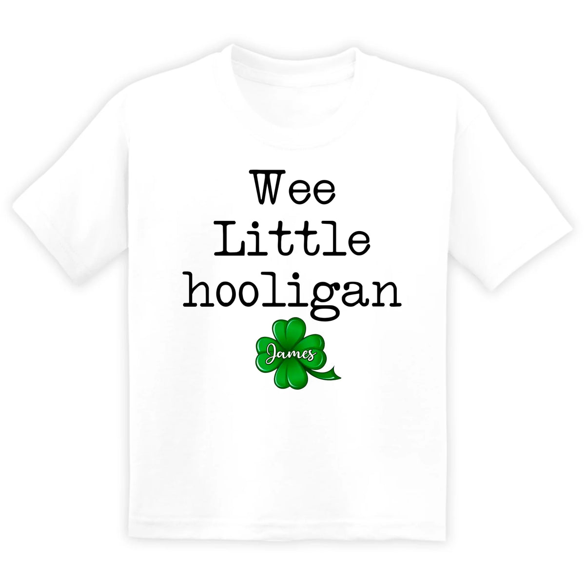 Wee Little Hooligan - Personalized T-Shirt, St. Patrick's Day Gift For Kids