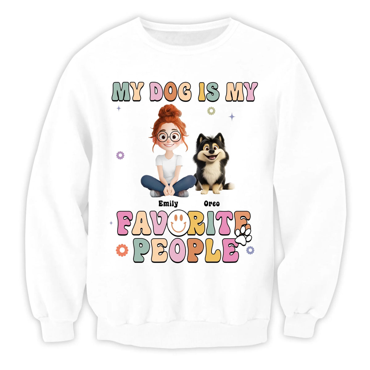 My Dogs Are My Favorite People - Personalized T-Shirt, Funny Dog Mom Gift, Dog Lover