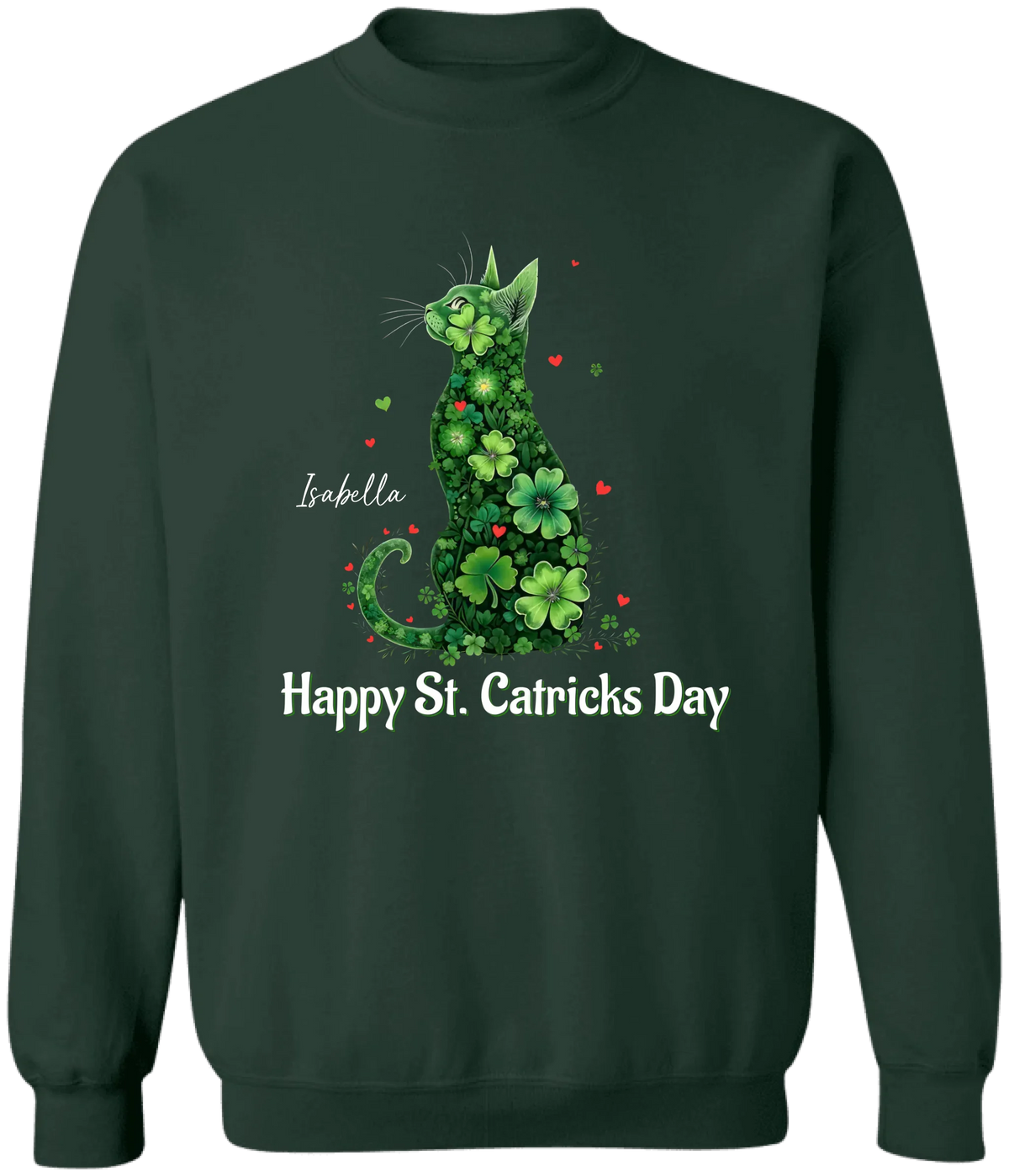Happy St. Catricks Day - Personalized T-Shirt, St. Patrick's Day Shirt, Gift For Cat Lover