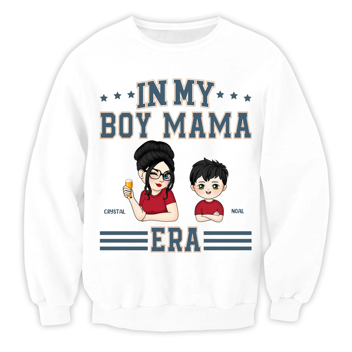 In My Boy Mama Era - Personalized T-Shirt, Gift For Mama, Gift For Mother's Day