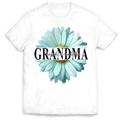 Grandma Flower Daisy - Personalized T-Shirt, Gift For Mom, Mother’s Day Gift
