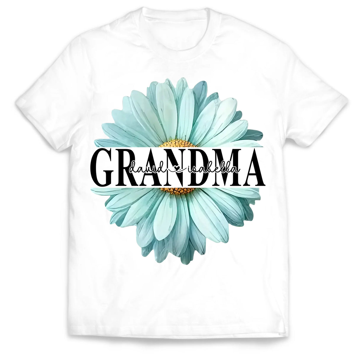 Grandma Flower Daisy - Personalized T-Shirt, Gift For Mom, Mother’s Day Gift