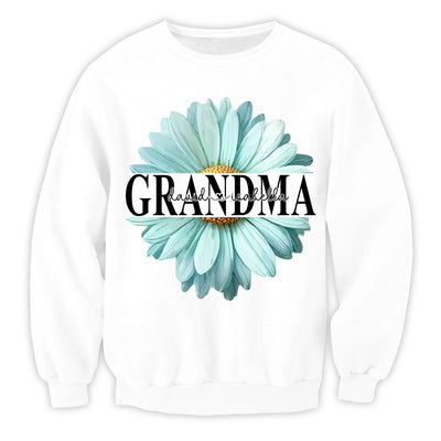 Grandma Flower Daisy - Personalized T-Shirt, Gift For Mom, Mother’s Day Gift
