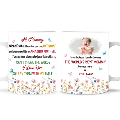 The World's Best Mommy Belongs To Me - Personalized Mug, Gift for Mom, Mother's Day Gift, Gift for Wife