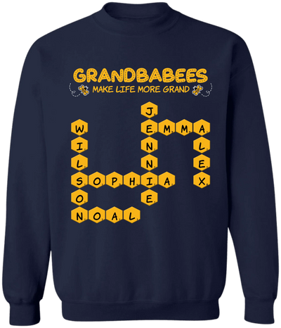 Grandbabees Make Life More Grand - Personalized T-Shirt, Gift For Grandma, Nanny