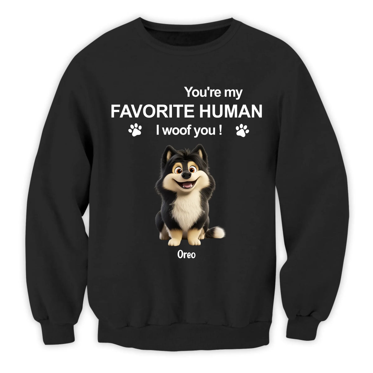 To My Favorite Human - Personalized T-Shirt, Gift For Dog Lovers